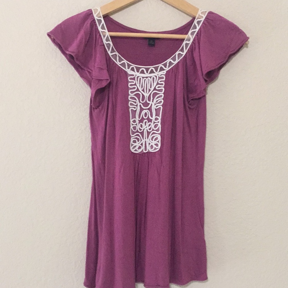 Banana Republic Flutter Sleeve Top